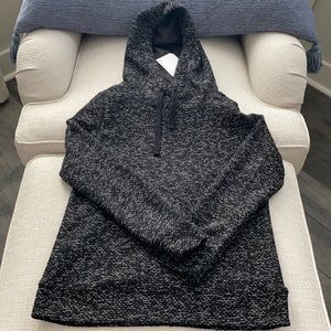 Fabletics Yukon black & white Hoodie. Small. NWT
